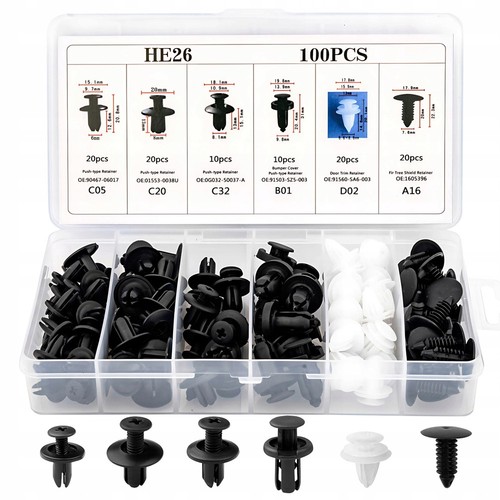 100x auto bolzen nieten set - nieten,